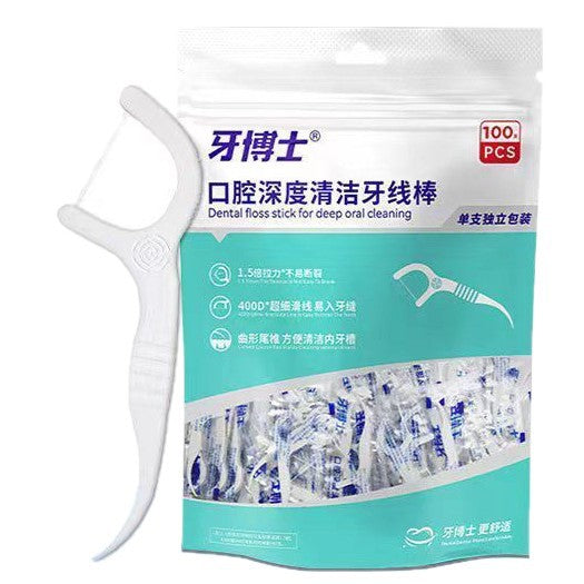 Genuine Dental Floss Sticks, Ultra-Fine Dental Floss, Individually Packaged, Family Pack, Disposable Dental Floss - image 5
