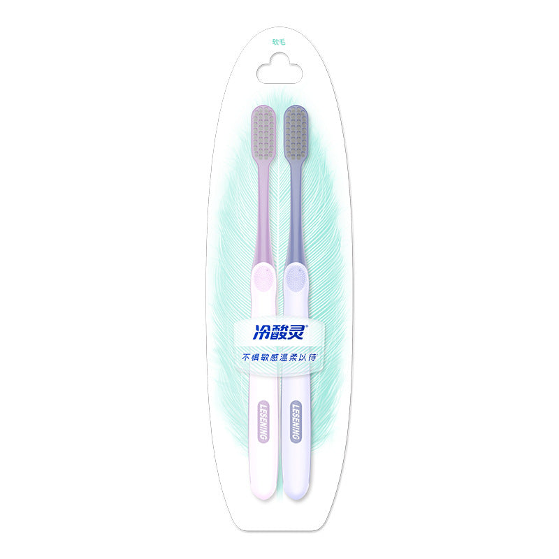 Lengsuanling Carbon Black Refreshing Toothbrush with Ultra-Fine Soft Bristles, Soft Bristles for Gum Protection, Non-Slip Handle, Family Pack - image 5