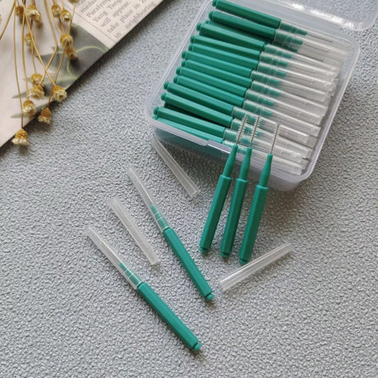 Orthodontic Interdental Brushes, Tooth Gap Cleaning Brushes, Interdental Care Brushes, Wholesale Cross-Border Trade Interdental Brushes, 50-Piece Box - image 2
