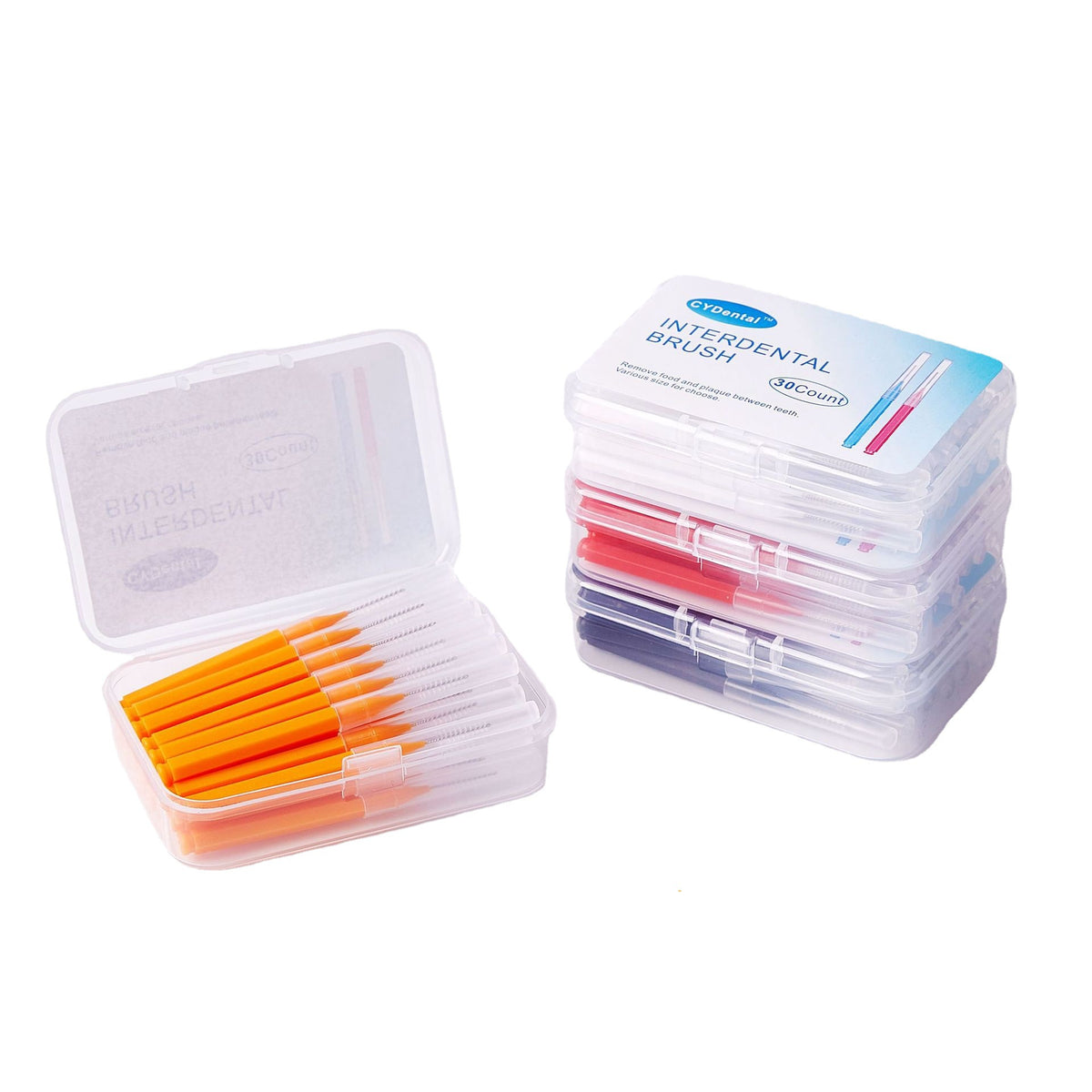 Type I Interdental Brush, Straight Eyebrow Brush, Orthodontic Interdental Brush, Dental Oral Cleaning Brush, Cross-Border Supply, 30 Pieces/Box - image 5