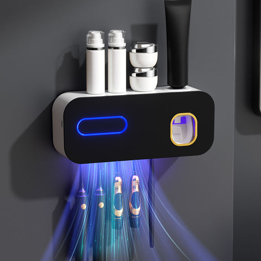 Smart Toothbrush Holder Toothbrush Sterilizer Light Ultraviolet Sterilization Toothbrush Sterilizer USB Charging Toothbrush Storage Box - image 2