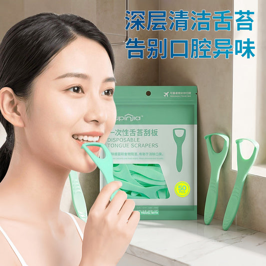 Disposable tongue cleaner, portable universal tongue scraper for women, oral odor remover, tongue brush scraper tool - image 2