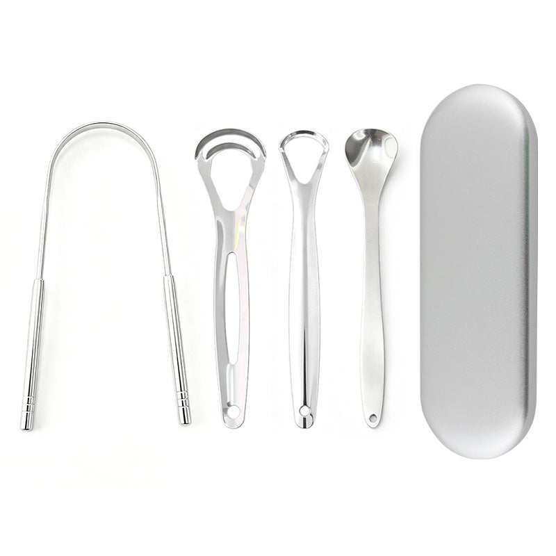 Directly from the manufacturer, stainless steel tongue scraper for adults, oral cleaner, bad breath remover, tongue scraper, tongue coating cleaner - image 5