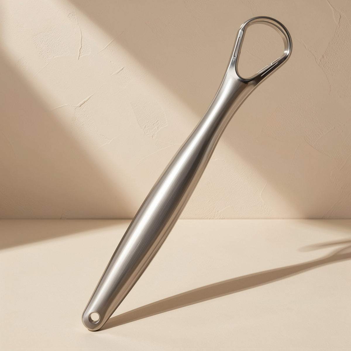 Stainless steel tongue scraper for cleaning tongue coating - view 5