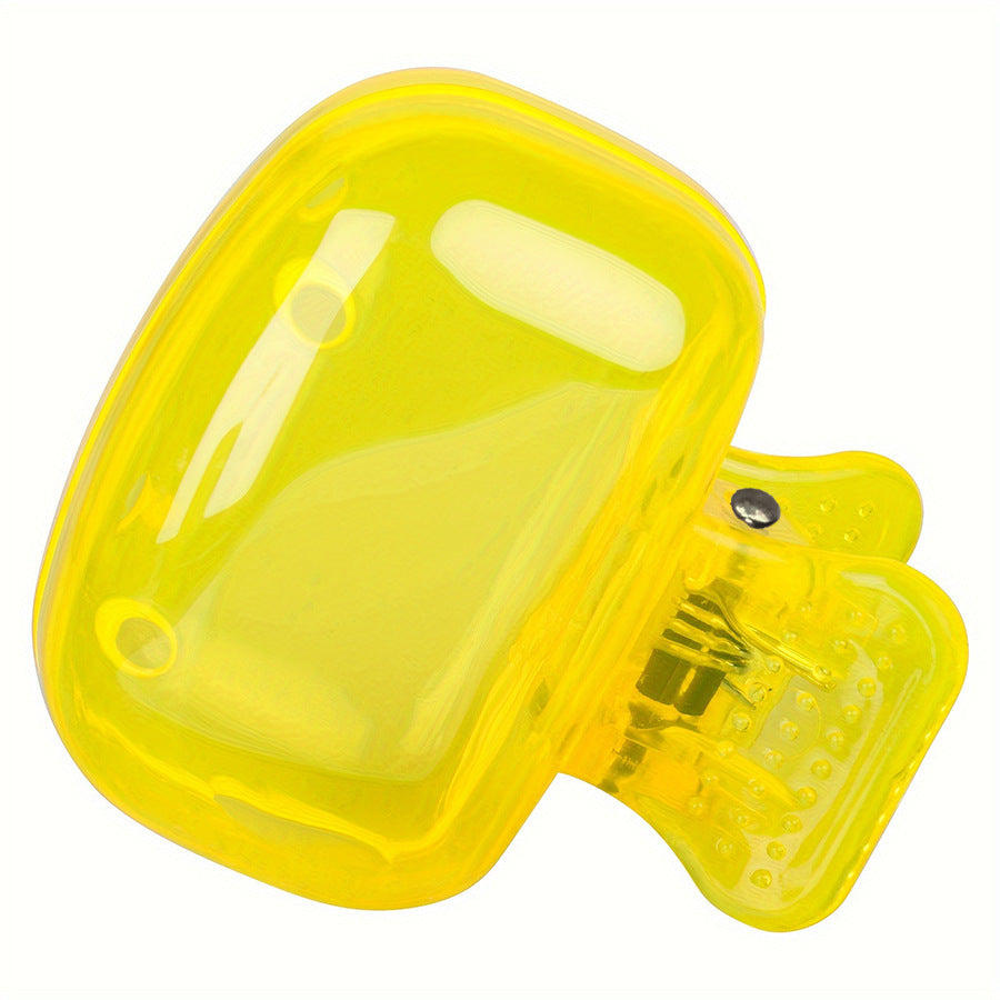 Yellow translucent toothbrush head cover
