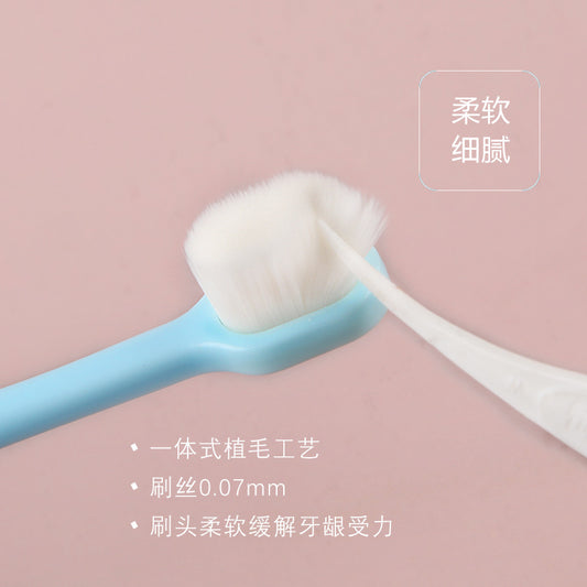 Small rabbit children ten thousand hair toothbrush single pack 2-10 years old baby soft hair toothbrush factory wholesale - image 2