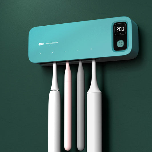 Toothbrush Sterilizer Uv Disinfection Box Sterilization Automatic Drying Electric Bathroom Rack Wall Hanging No Punching - image 2