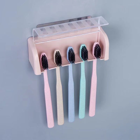 Bathroom Toothbrush Holder for Home Use, No-Drill Installation, Dustproof, Waterproof, Detachable and Washable, Direct from Manufacturer Wholesale - image 2