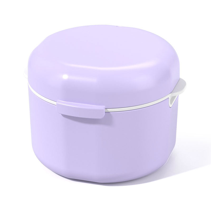 Cross-Border Portable Double-Layered Braces Storage Box with Lid, Hollowed-Out Drainage Denture Cleaning Box, Dental Tool Box, Braces Box in Stock - image 5