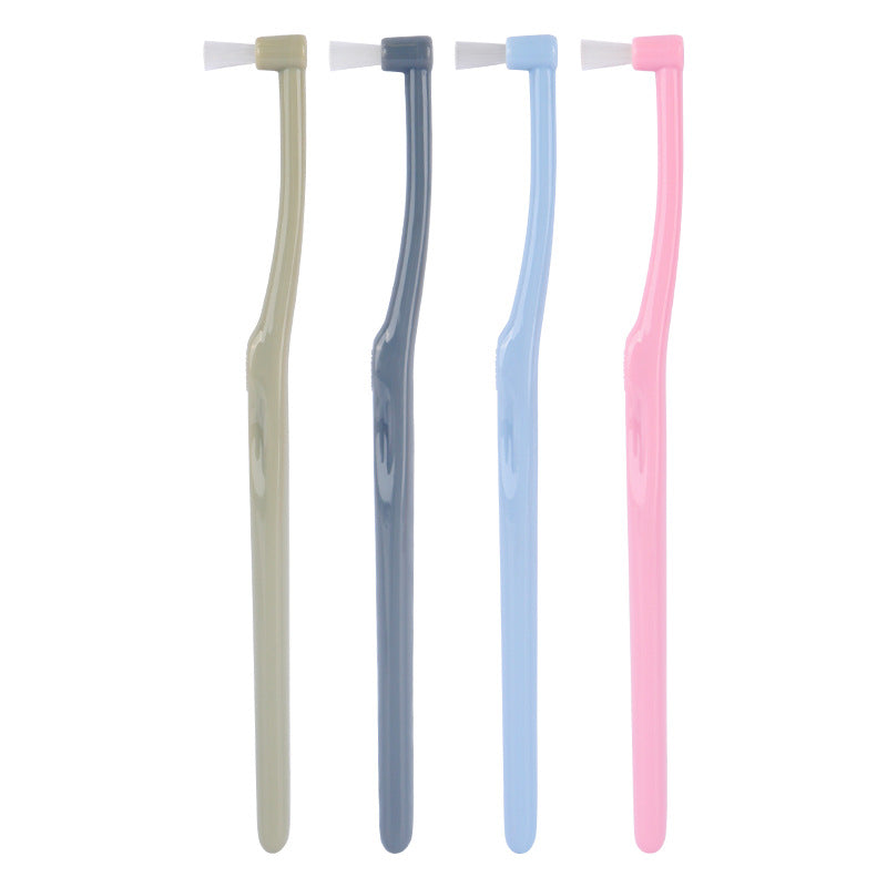 New cluster small flat head braces toothbrush medical cleaning single beam orthodontic toothbrush interdental brush small head wisdom teeth Portable Batch - image 5