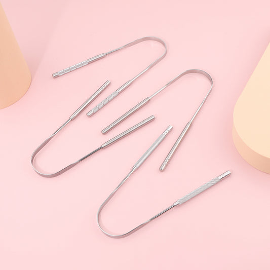Stainless Steel U-shaped Tongue Scraper Tongue Cleaner Cleaning Oral Care Device to Remove Bad Breath Tongue Brush - image 2