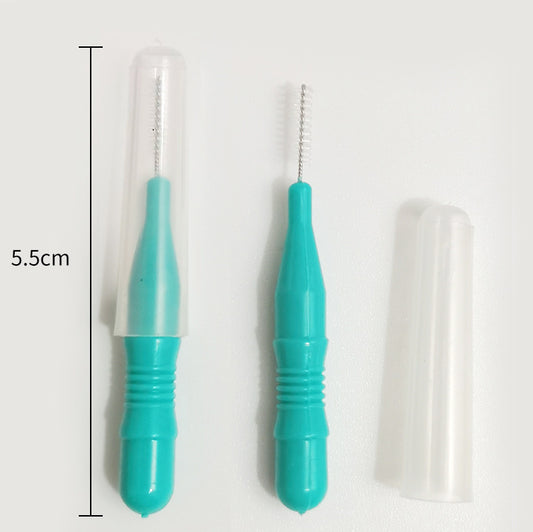 Interdental Brush Straight Interdental Toothbrush Orthodontic Care Soft Bristles Disposable Cleaning Toothbrush Oral Care Toothbrush - image 2