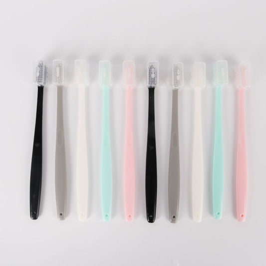 Macaron Soft-Bristled Disposable Hospitality Toothbrush for Home Guests to Clean between Teeth and Clean Adult Small Head Toothbrush - image 2