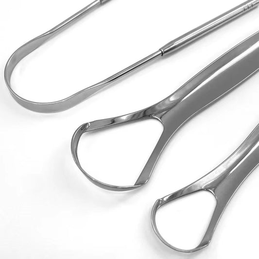 Stainless steel tongue scraper tongue cleaner tongue scraper tongue brush oral cleaning tool kit brush tongue scraper - image 2