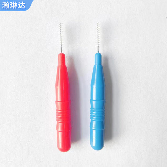 Oral Care In-Stock Interdental Brush Stainless Steel Soft-Bristle Interdental Brush Cross-Border Men's and Women's Dental Care Interdental Brush - image 2