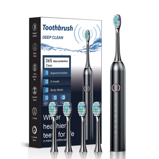 Cross-border exclusive for a new six-gear adult household TPC rechargeable toothbrush soft hair cleaning electric toothbrush - image 2