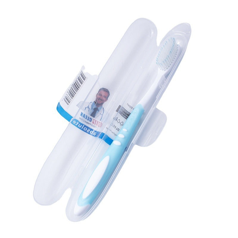 Toothbrush Large Head High Density Boxed Color High-Grade Soft Bristles Two-Color Independent Travel Tube Adult Household Toothbrush Wholesale - image 5