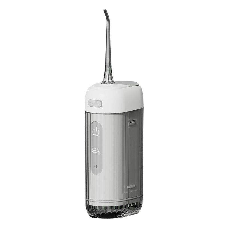 Cross-border portable electric dental irrigator water dental floss tongue coating cleaning orthodontic folding pull-out electric dental irrigator - image 5