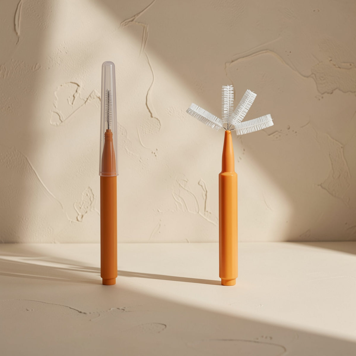 Disposable interdental brush with stainless steel wire and plastic material - view 5