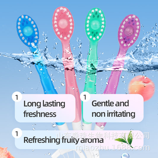 Cross-border explosive bead toothbrush disposable mini portable home independent English soft bristle toothpick dental floss suit wholesale - image 2