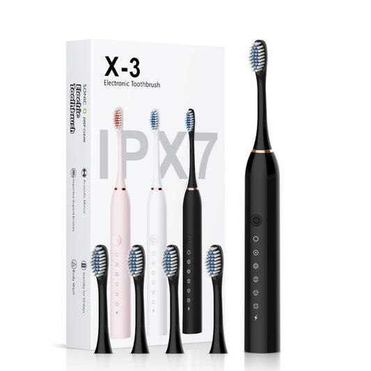 Cross-Border Electric Toothbrush Rechargeable Portable Fully Automatic Universal Ultrasonic Tooth Rinser for Adults and Children Manufacturer Wholesale - image 2