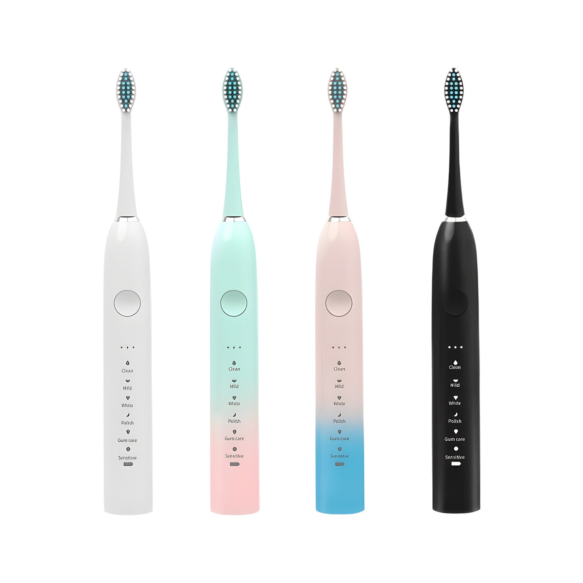 One-Piece Soft-Bristle Rechargeable Fully Automatic Metal Shaft 18-Speed Electric Toothbrush Rinser for Student Couples - image 5