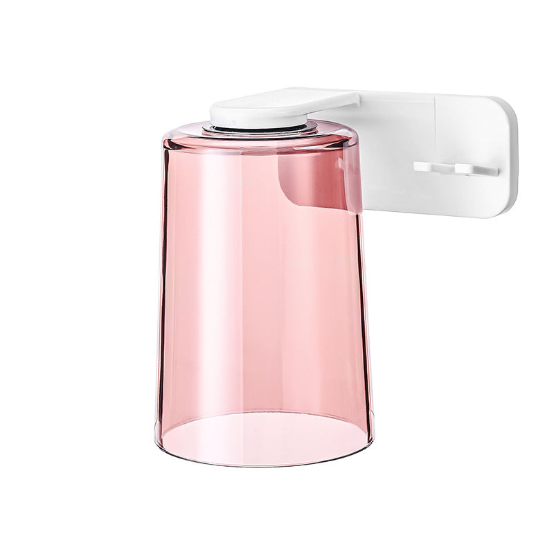 Magnetic Mouthwash Cup Toothbrush Holder, No-Drill Toothbrush Rack, Wall-Mounted Toothbrush Cup, Transparent Wash Cup, Dental Cylinder - image 5