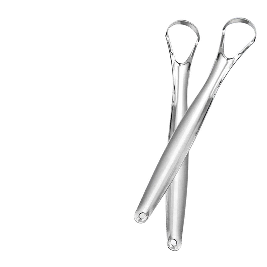 Stainless Steel Tongue Scraper Tongue Coating Cleaner Oral Cleaning Care Tool for Removing Bad Breath Tongue Brush Tongue Coating Scraper Tool - image 5