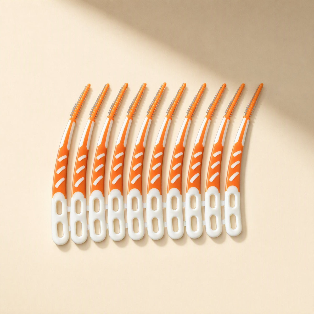 Boxed set of 12 plastic interdental brushes for oral cleaning between teeth - view 5