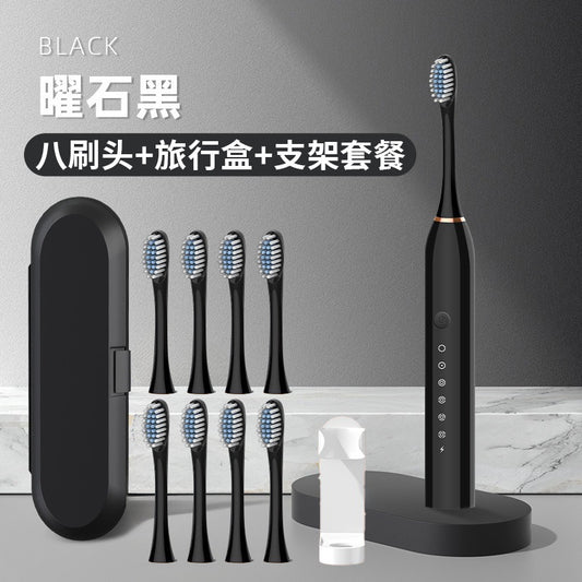 Cross-Border Portable Tooth Rinser and Tooth Cleaner Automatic Adult and Children's Ultrasonic Electric Toothbrush Rechargeable Travel - image 2
