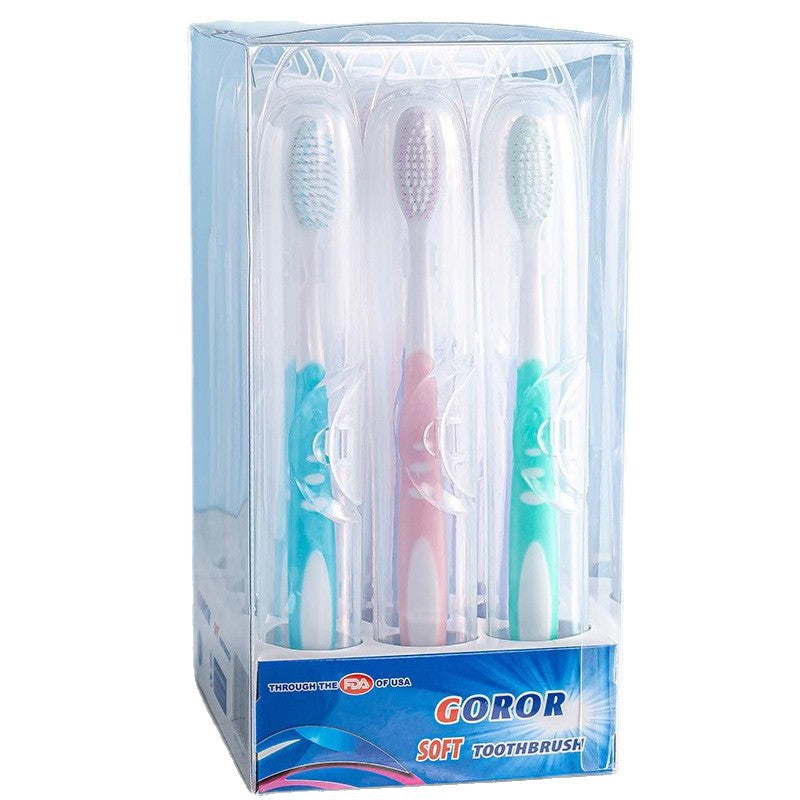 Toothbrush with Soft Bristles for Adults, Wide Head, Women and Men, Couples, Postpartum Period, Pregnant Women, Ultra-Fine Independent Packaging, Household Inte - image 5