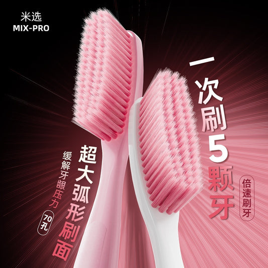 Classic Single Toothbrush Similar to Sam'S, Soft Bristles, Adult, Extended Brush Head, Large Head, Household Couple Toothbrush Wholesale - image 2