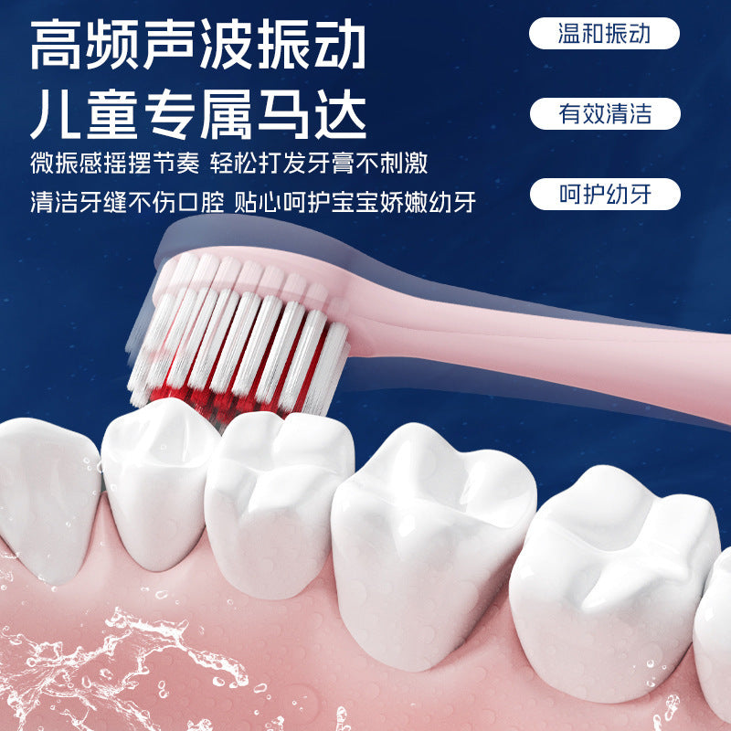 Children's Electric Toothbrush, Cute Cartoon Baby Toothbrush, Soft-Bristled Toothbrush for Home Travel, Cross-Border Children's Sonic Toothbrush Wholesale - image 4