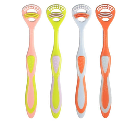 Haochi Liangpin Dual-Action Tongue Scraper Tongue Coating Cleaning Brush Tongue Scraper Board for Couples Home Oral Cleaning E-Commerce Supply Source - image 5