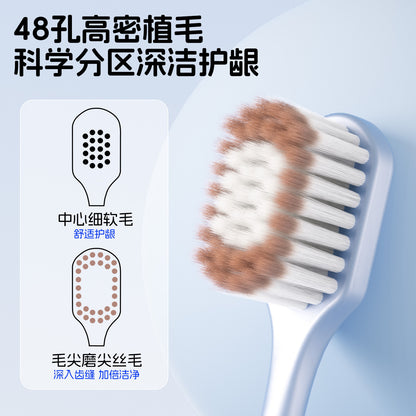 Sam's Same Model Toothbrush, Soft Bristles, High-End Adult Ultra-Soft Wide Head, Travel and Family Pack, Suitable for Home Use, Unisex for Adults - image 3