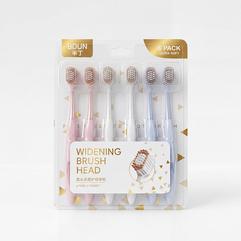 Sam's Same Model Toothbrush, Soft Bristles, High-End Adult Ultra-Soft Wide Head, Travel and Family Pack, Suitable for Home Use, Unisex for Adults - image 5