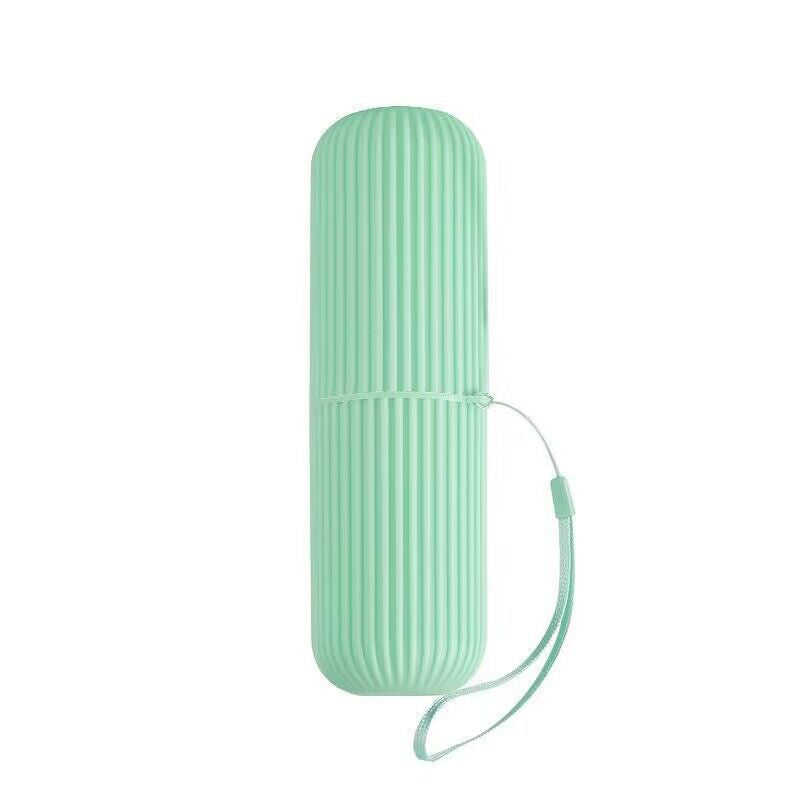 Toothpaste Storage Box, Portable Toothbrush Holder, Simple Mouthwash Cup, Vertical Stripe Travel Wash Cup, Toothbrush Cup - image 5