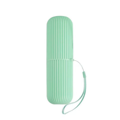 Toothpaste Storage Box, Portable Toothbrush Holder, Simple Mouthwash Cup, Vertical Stripe Travel Wash Cup, Toothbrush Cup - image 5