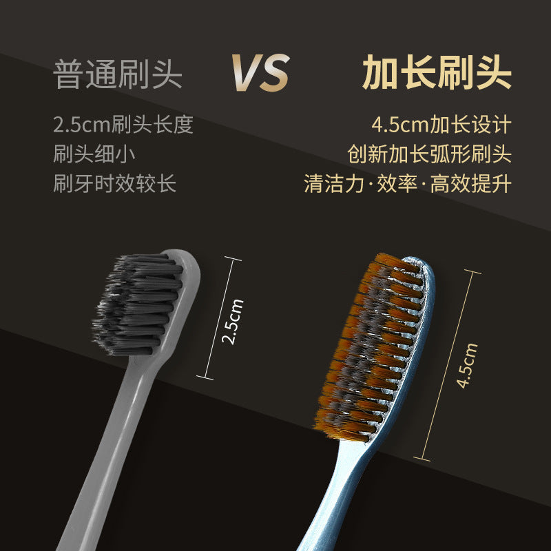 Innovative and Efficient Large-Head Cleaning Toothbrush with Long Brush Head, Soft Bristles, High-End Fine Filaments, Lazy Person's Extended Toothbrush, Family Pack Wholesale - image 4