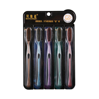 Innovative and Efficient Large-Head Cleaning Toothbrush with Long Brush Head, Soft Bristles, High-End Fine Filaments, Lazy Person's Extended Toothbrush, Family Pack Wholesale - image 5