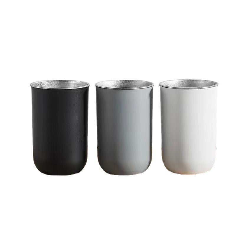 Original Solid Color Stainless Steel Anti-Mold Household Toothbrush Cup Wholesale Cross-Border Toothbrush Mug Mouthwash Cup - image 5