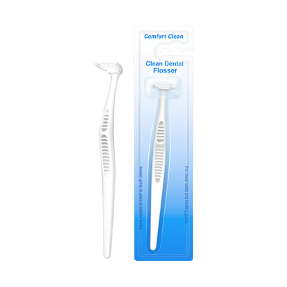 Foreign Trade Wholesale Replaceable Ultra-Fine Dental Floss Sticks in Blister Pack with Detachable Extended Handle Y-Shaped Floss Holder Third Generation - image 5