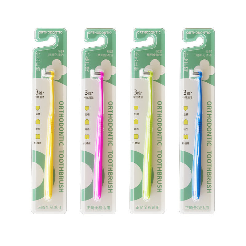 Adult Orthodontic Pointed Single-Bristle Toothbrush for Teeth Correction, Braces, Interdental Brush for Men and Women, Oral Cleaning Interdental Brush - image 5