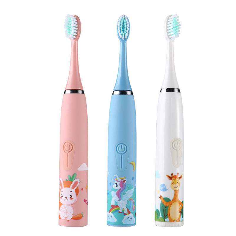 Cross-Border Electric Toothbrush, Household Soft-Bristle Waterproof Toothbrush, Children's Cartoon Toothbrush, Ultrasonic USB Rechargeable Toothbrush - image 5