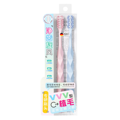 Mixuan W-Shaped Orthodontic Toothbrush for Correcting Teeth, with Soft Bristles and Small Head for Cleaning between Teeth, Suitable for Teenagers - image 5