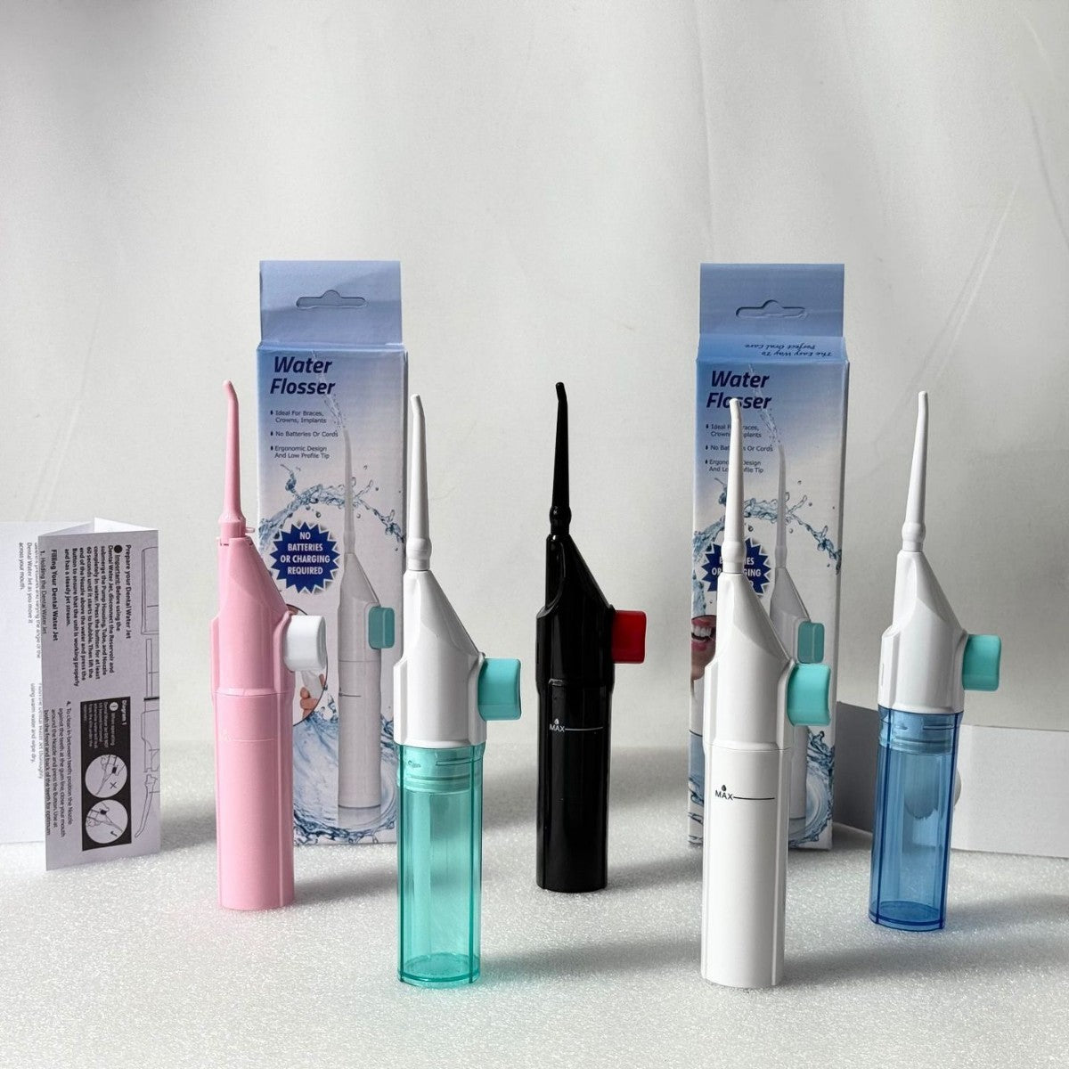 Cross-Border Water Floss Dental Cleaner Portable Manual High-Pressure Oral Irrigator Oral Cleaner Dental Cleaner - image 1