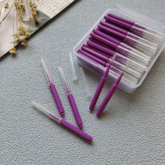 Orthodontic Interdental Brushes, Tooth Gap Cleaning Brushes, Interdental Care Brushes, Wholesale Cross-Border Trade Interdental Brushes, 50-Piece Box - image 1