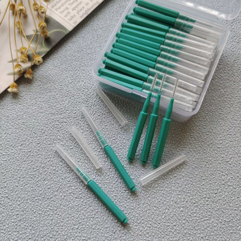 Orthodontic Interdental Brushes, Tooth Gap Cleaning Brushes, Interdental Care Brushes, Wholesale Cross-Border Trade Interdental Brushes, 50-Piece Box - image 2