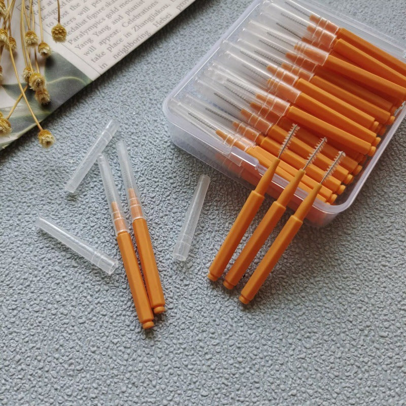Orthodontic Interdental Brushes, Tooth Gap Cleaning Brushes, Interdental Care Brushes, Wholesale Cross-Border Trade Interdental Brushes, 50-Piece Box - image 4