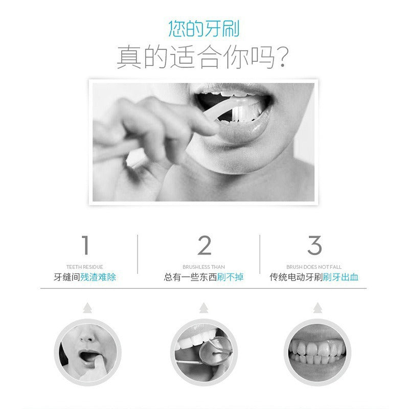 【Sgs Passed Ce】U-Shaped Electric Toothbrush for Adults, U-Shaped Dental Cleaner, Adult Oral Cleaner, Electric Toothbrush - image 2